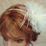 Coco Bridal Hair Accessory - Weddings, Ivory..
