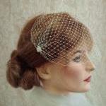 Ivory Bridal Floral And Lace Cocktail Hat /..