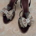 Double Bow Shoe Clips For Wedding Or Special..