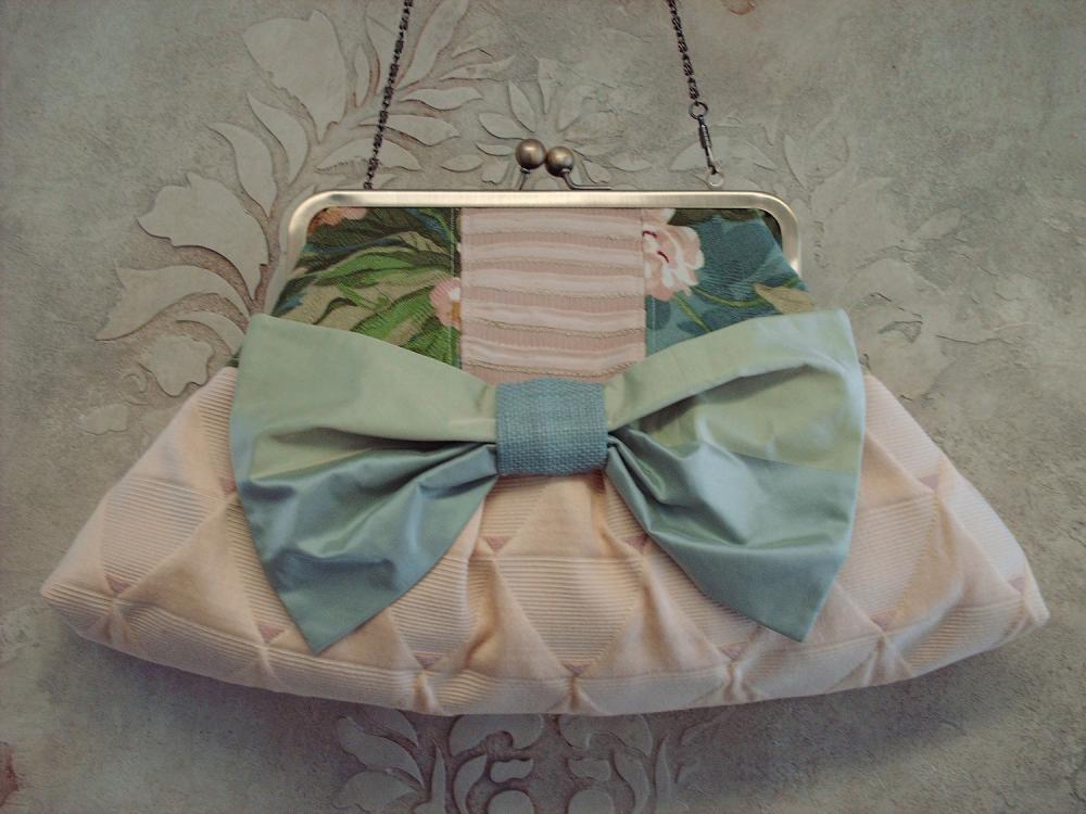 Large Clutch With Silk Bow - Small Works Of Art Collection